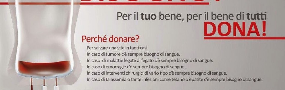 Manca sangue, prima delle ferie andiamo a donare!